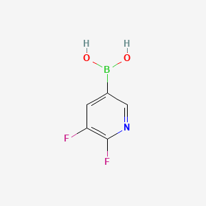 molecular formula C5H4BF2NO2 B599226 (5,6-Difluoropyridin-3-yl)boronic acid CAS No. 1366482-40-7