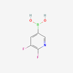 molecular formula C5H4BF2NO2 B599226 (5,6-二氟吡啶-3-基)硼酸 CAS No. 1366482-40-7
