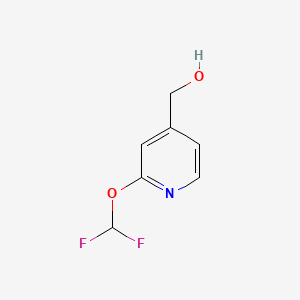 molecular formula C7H7F2NO2 B599228 (2-(Difluoromethoxy)pyridin-4-yl)methanol CAS No. 1268516-11-5