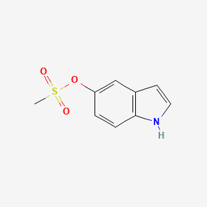 molecular formula C9H9NO3S B599238 1H-Indol-5-yl methanesulfonate CAS No. 128810-31-1