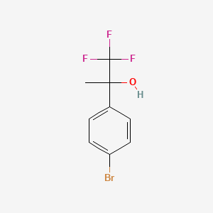 molecular formula C9H8BrF3O B599248 2-(4-Bromophenyl)-1,1,1-trifluoropropan-2-ol CAS No. 122243-28-1