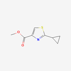 molecular formula C8H9NO2S B599251 Methyl 2-cyclopropylthiazole-4-carboxylate CAS No. 1286744-59-9