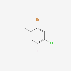 molecular formula C7H5BrClF B599254 2-Bromo-4-chloro-5-fluorotoluene CAS No. 1242339-82-7