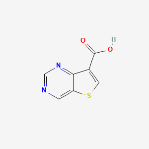 molecular formula C7H4N2O2S B599257 Thieno[3,2-D]pyrimidine-7-carboxylic acid CAS No. 1211596-20-1