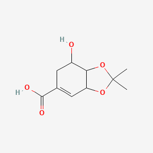 molecular formula C10H14O5 B599262 3,4-O-Isopropylidene shikimic acid CAS No. 183075-03-8