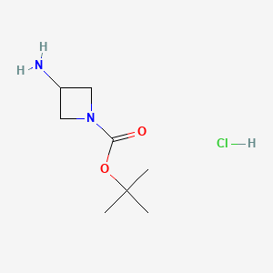 molecular formula C8H17ClN2O2 B599273 盐酸叔丁基 3-氨基氮杂环丁烷-1-羧酸酯 CAS No. 1210273-37-2