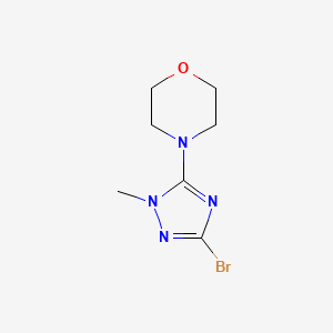 molecular formula C7H11BrN4O B599274 4-(3-bromo-1-methyl-1H-1,2,4-triazol-5-yl)morpholine CAS No. 1243250-25-0