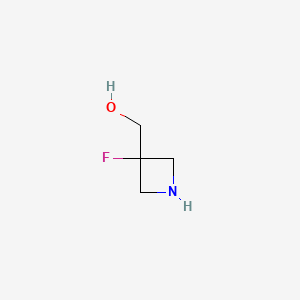 molecular formula C4H8FNO B599276 (3-Fluoroazetidin-3-YL)methanol CAS No. 1268520-93-9