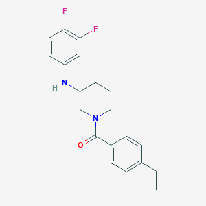 molecular formula C20H20F2N2O B5992902 N-(3,4-difluorophenyl)-1-(4-vinylbenzoyl)-3-piperidinamine 
