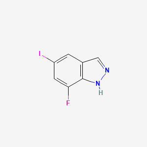 molecular formula C7H4FIN2 B599294 7-Fluoro-5-iodo-1H-indazole CAS No. 1260381-29-0