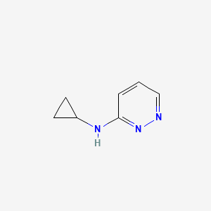 molecular formula C7H9N3 B599296 N-cyclopropylpyridazin-3-amine CAS No. 1250068-48-4