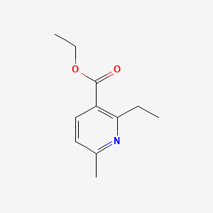 molecular formula C11H15NO2 B599299 Ethyl 2-ethyl-6-methylnicotinate CAS No. 181269-80-7