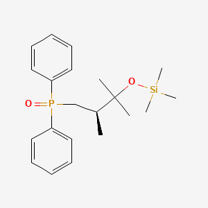 molecular formula C21H31O2PSi B599300 (R)-(2,3-diMethyl-3-((triMethylsilyl)oxy)butyl)diphenylphosphine oxide CAS No. 1217835-38-5