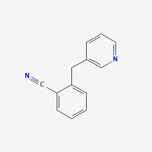 molecular formula C13H10N2 B599310 2-(Pyridin-3-ylmethyl)benzonitrile CAS No. 144061-52-9
