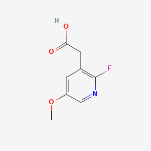molecular formula C8H8FNO3 B599317 2-(2-Fluoro-5-methoxypyridin-3-yl)acetic acid CAS No. 1227564-07-9
