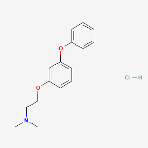molecular formula C16H20ClNO2 B5993200 N,N-dimethyl-2-(3-phenoxyphenoxy)ethanamine;hydrochloride 