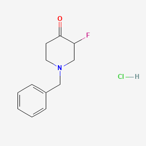 1-Benzyl-3-fluoropiperidin-4-one hydrochloride