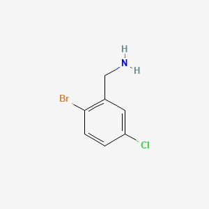 molecular formula C7H7BrClN B599335 (2-Bromo-5-chlorophenyl)methanamine CAS No. 942400-60-4