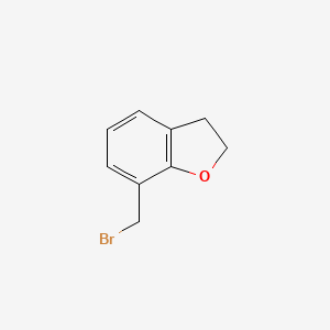 molecular formula C9H9BrO B599338 7-(Bromomethyl)-2,3-dihydro-1-benzofuran CAS No. 870061-72-6