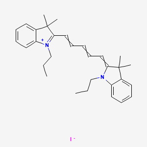 2-[5-(3,3-Dimethyl-1-propyl-1,3-dihydro-2H-indol-2-ylidene)penta-1,3-dien-1-yl]-3,3-dimethyl-1-propyl-3H-indol-1-ium iodide