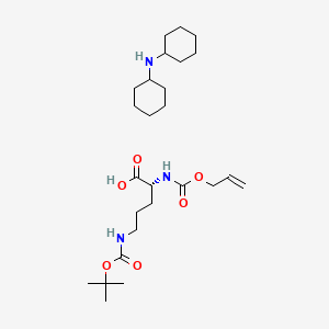 N-cyclohexylcyclohexanamine;(2R)-5-[(2-methylpropan-2-yl)oxycarbonylamino]-2-(prop-2-enoxycarbonylamino)pentanoic acid