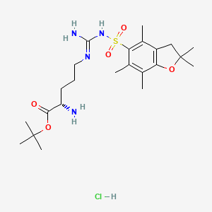 tert-Butyl Nw-((2,2,4,6,7-pentamethyl-2,3-dihydrobenzofuran-5-yl)sulfonyl)-L-argininate hydrochloride