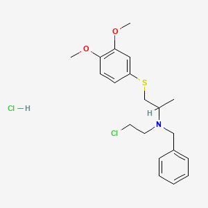 N-(2-Chloroethyl)-N-[2-[(3,4-dimethoxyphenyl)thio]-1-methylethyl]benzenemethanamine hydrochloride