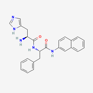 (2S)-2-[[(2S)-2-Amino-3-(1H-imidazol-5-yl)propanoyl]amino]-N-naphthalen-2-yl-3-phenylpropanamide
