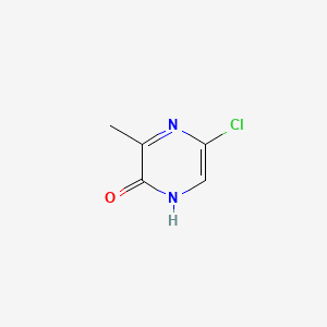 molecular formula C5H5ClN2O B599383 5-chloro-3-methylpyrazin-2(1H)-one CAS No. 105985-18-0