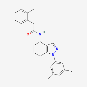 molecular formula C24H27N3O B5993848 N-[1-(3,5-dimethylphenyl)-4,5,6,7-tetrahydro-1H-indazol-4-yl]-2-(2-methylphenyl)acetamide 