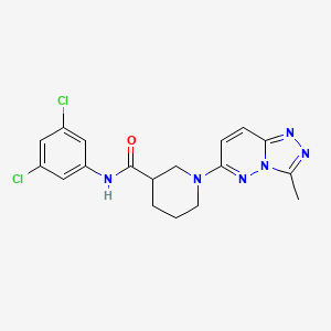 molecular formula C18H18Cl2N6O B5993870 N-(3,5-dichlorophenyl)-1-(3-methyl[1,2,4]triazolo[4,3-b]pyridazin-6-yl)piperidine-3-carboxamide 
