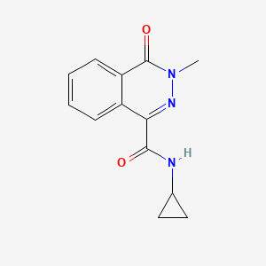molecular formula C13H13N3O2 B5993892 N-cyclopropyl-3-methyl-4-oxo-3,4-dihydrophthalazine-1-carboxamide 