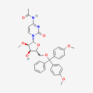 N-(1-((2R,3R,4R,5R)-5-((Bis(4-methoxyphenyl)(phenyl)methoxy)methyl)-4-hydroxy-3-methoxytetrahydrofuran-2-yl)-2-oxo-1,2-dihydropyrimidin-4-yl)acetamide