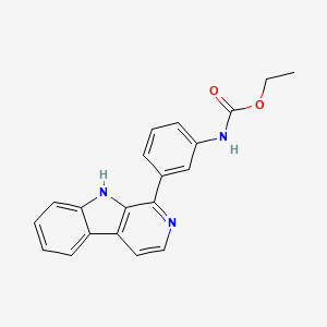 molecular formula C20H17N3O2 B599391 Ethyl (3-(9H-pyrido[3,4-b]indol-1-yl)phenyl)carbamate CAS No. 833430-87-8