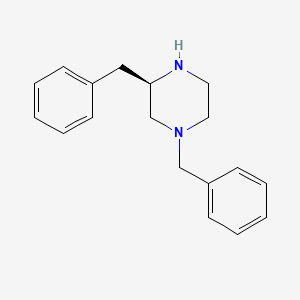 molecular formula C18H22N2 B599393 (R)-1,3-dibenzylpiperazine CAS No. 169458-69-9