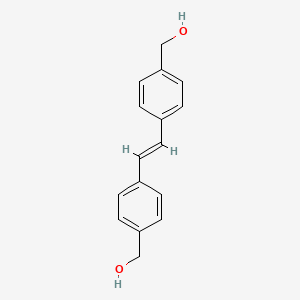 molecular formula C16H16O2 B599411 Benzenemethanol, 4,4'-(1,2-ethenediyl)bis- CAS No. 101168-88-1