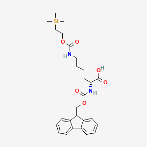 molecular formula C27H36N2O6Si B599424 Fmoc-D-Lys(Teoc)-OH CAS No. 198545-00-5