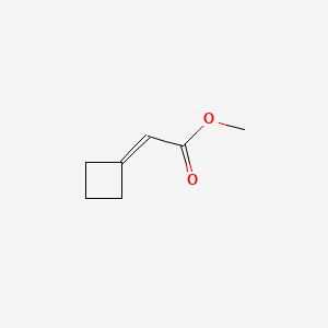 molecular formula C7H10O2 B599428 Methyl 2-cyclobutylideneacetate CAS No. 143140-39-0