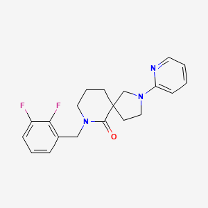 molecular formula C20H21F2N3O B5994380 7-[(2,3-Difluorophenyl)methyl]-2-pyridin-2-yl-2,7-diazaspiro[4.5]decan-6-one 