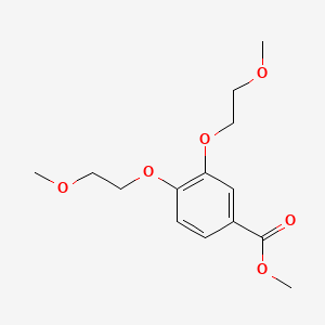 molecular formula C14H20O6 B599440 Methyl 3,4-bis(2-methoxyethoxy)benzoate CAS No. 179688-14-3