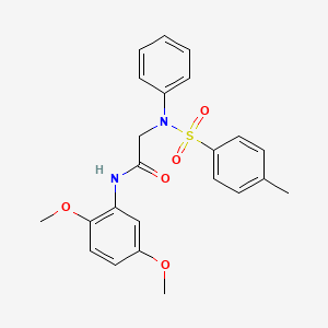 molecular formula C23H24N2O5S B5994506 N~1~-(2,5-dimethoxyphenyl)-N~2~-[(4-methylphenyl)sulfonyl]-N~2~-phenylglycinamide 