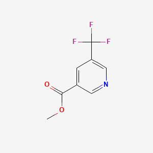 molecular formula C8H6F3NO2 B599452 Methyl 5-(trifluoromethyl)nicotinate CAS No. 124236-38-0