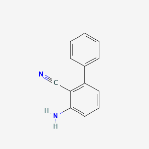 molecular formula C13H10N2 B599455 3-Amino-biphenyl-2-carbonitrile CAS No. 106274-68-4