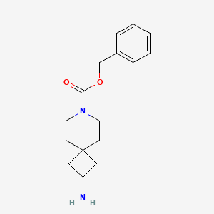 molecular formula C16H22N2O2 B599458 Benzyl 2-amino-7-azaspiro[3.5]nonane-7-carboxylate CAS No. 147611-02-7