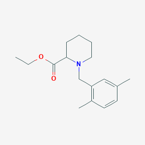 molecular formula C17H25NO2 B5994612 ethyl 1-(2,5-dimethylbenzyl)-2-piperidinecarboxylate 