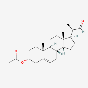 molecular formula C24H36O3 B599462 (3beta,20S)-20-Formyl-3-hydroxy-5-pregnene 3-O-Acetate CAS No. 10211-88-8