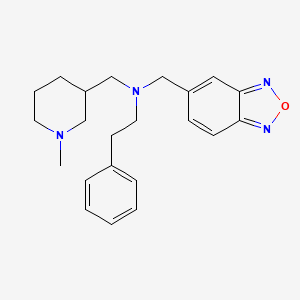 molecular formula C22H28N4O B5994627 N-(2,1,3-benzoxadiazol-5-ylmethyl)-N-[(1-methylpiperidin-3-yl)methyl]-2-phenylethanamine 