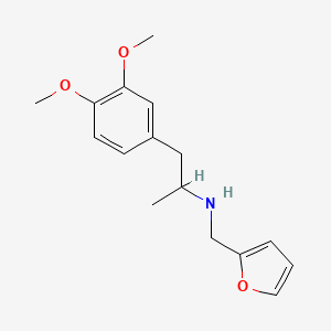 molecular formula C16H21NO3 B5994635 1-(3,4-dimethoxyphenyl)-N-(furan-2-ylmethyl)propan-2-amine 