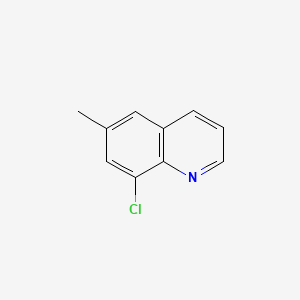 molecular formula C10H8ClN B599464 8-Chloro-6-methylquinoline CAS No. 19655-46-0