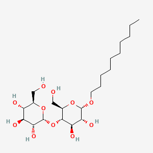 molecular formula C22H42O11 B599466 Decyl alpha-maltoside CAS No. 168037-12-5